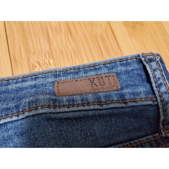 KUT Fab Ab Toothpick Skinny Jeans Womens Size 4 Regular Blue High Rise Stretch - Picture 14 of 15